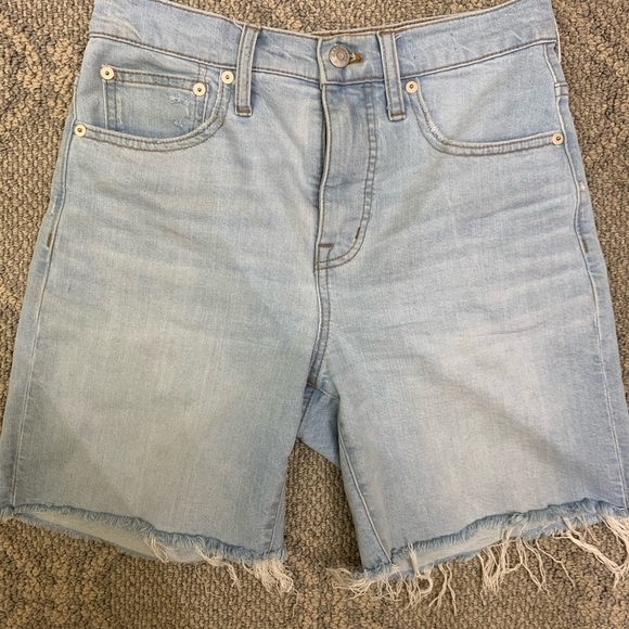 MADEWELL High-Rise Mid-Length Denim Shorts - Picture 5 of 10
